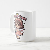 Caffeine Queen Kaffeetasse (Vorderseite Links)
