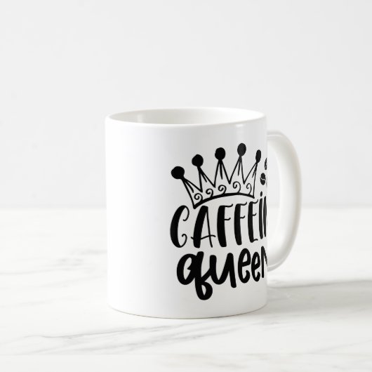 Caffeine Queen Kaffeetasse (VorderseiteRechts)