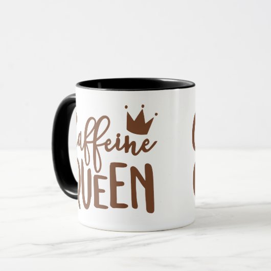 Caffeine Queen Tasse (Vorderseite Links)