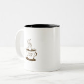 Caffeine Queen Zweifarbige Tasse (Vorderseite Links)