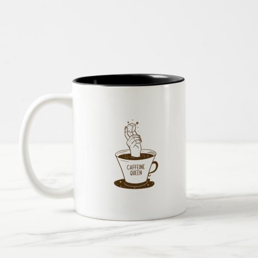 Caffeine Queen Zweifarbige Tasse (Links)