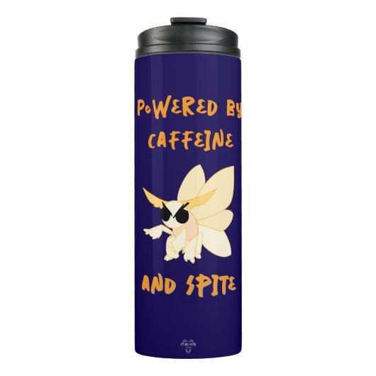 Caffeine & Spite Imperialer Mottenbecher Thermosbecher (Vorderseite)