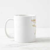 Caffeine Structural chemical formula gold Kaffeetasse (Links)