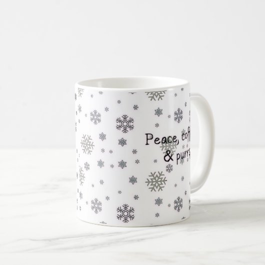 Caffeine & Whiskers Mug Kaffeetasse (VorderseiteRechts)