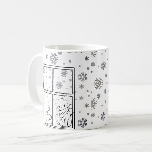 Caffeine & Whiskers Mug Kaffeetasse (Vorderseite Links)