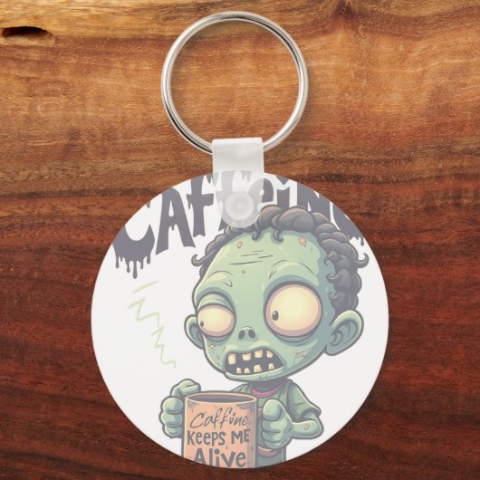 Caffeine Zombie Schlüsselanhänger (Rückseite)