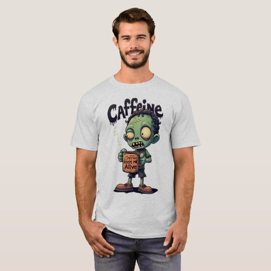 Caffeine Zombie T - Shirt (Vorne ganz)