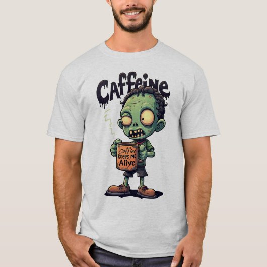 Caffeine Zombie T - Shirt (Vorderseite)