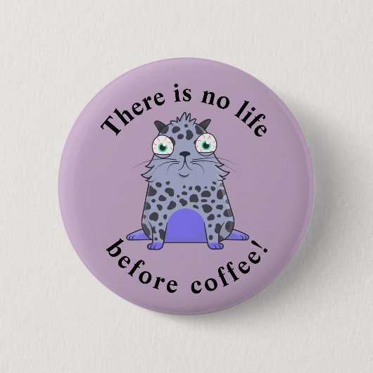 Caffelotta-Kryptokitty will Kaffee Button (Vorderseite)