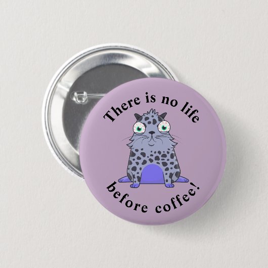 Caffelotta-Kryptokitty will Kaffee Button (Vorne & Hinten)