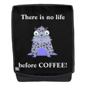 Caffelotta-Kryptokitty will Kaffee Rucksack (Vorderseite)