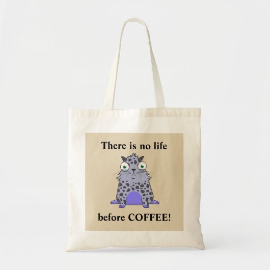 Caffelotta-Kryptokitty will Kaffee Tragetasche (Vorne)