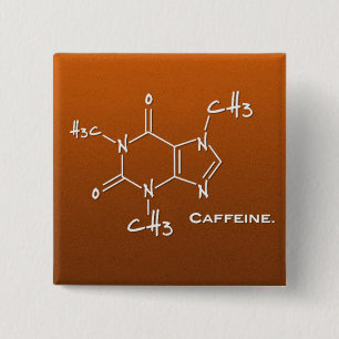Caffiene Molekül (chemische Struktur) Button