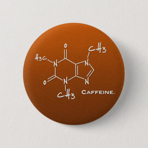 Caffiene Molekül (chemische Struktur) Button