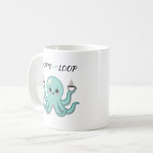 Caffin Loop Kawaii Coffee Mug - Octopus Cute Kaffeetasse (Vorderseite Links)