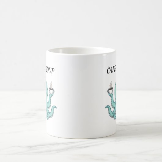 Caffin Loop Kawaii Coffee Mug - Octopus Cute Kaffeetasse (Mittel)