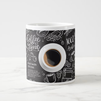 "Caffine Chronicles: Artisanal Keramik Tasse" Jumbo-Tasse