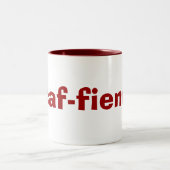 CAFunhold Tasse für Kaffee-u. Tee-Süchtige (Mittel)