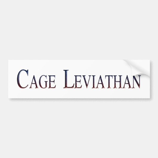 Cage Leviathan Autoaufkleber (Vorne)
