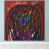 Caged Heart Leinwanddruck (Insitu (Holzboden))