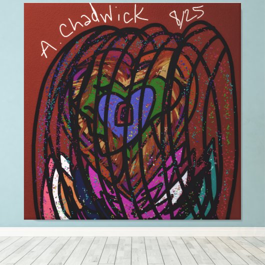 Caged Heart  Leinwanddruck (Insitu (Holzboden))