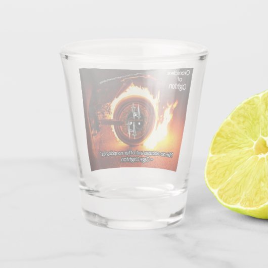 Cage's Motto - Hunter Holmes CoC| Schuhglas Schnapsglas (Rückseite)