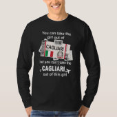 Cagliari Boarding Pass Cagliari Girl Cagliari T-Shirt (Vorderseite)