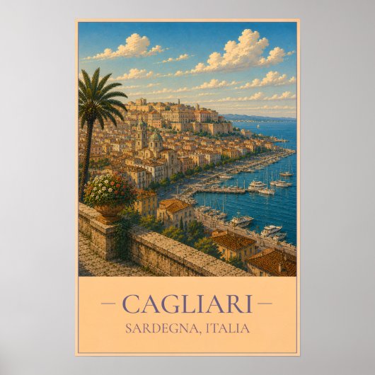 Cagliari Poster (Vorne)