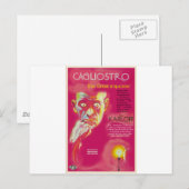 Cagliostro-Filmplakat (Boris Karloff) Postkarte (Vorne/Hinten)