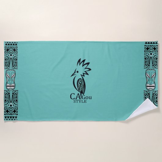 Cagou-Style-Strandhandtuch Strandtuch (Vorderseite)