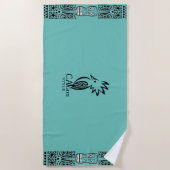 Cagou-Style-Strandhandtuch Strandtuch (Vorderseite)