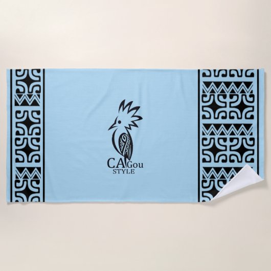 Cagou-Style-Strandhandtuch Strandtuch (Vorderseite)