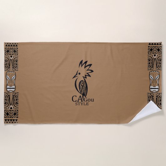 Cagou-Style-Strandhandtuch Strandtuch (Vorderseite)