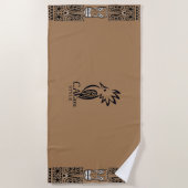 Cagou-Style-Strandhandtuch Strandtuch (Vorderseite)