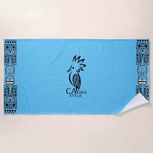 Cagou-Style-Strandhandtuch Strandtuch (Vorderseite)