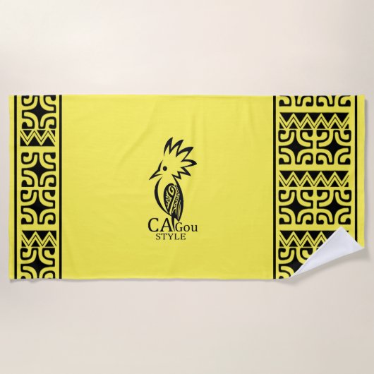 Cagou-Style-Strandhandtuch Strandtuch (Vorderseite)