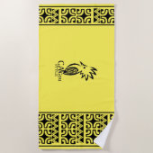 Cagou-Style-Strandhandtuch Strandtuch (Vorderseite)