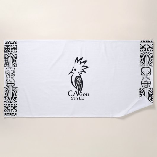 Cagou-Style-Strandhandtuch Strandtuch (Vorderseite)