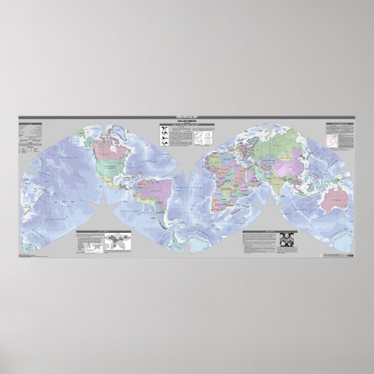 Cahill-Keyes World Political Map Poster (Vorne)