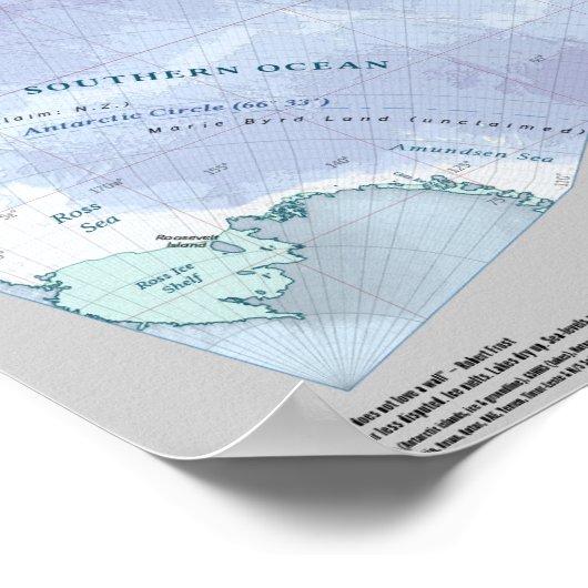 Cahill-Keyes World Political Map Poster (Ecke)