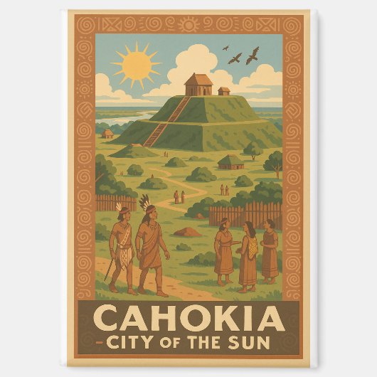 Cahokia – Antike Stadt der Hügel Magnet (Vorderseite)