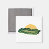 Cahokia Mounds Staat Historische Lage Magnet (Vorderseite/Rückseite)