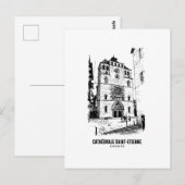 Cahors  Cathedrale SaintEtienne  Affiche Art Sacre Postkarte (Vorne/Hinten)