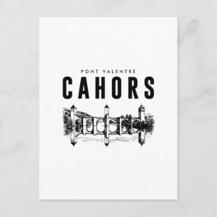 Cahors mittelalterliche Stadt - Vintage-Patrimonio Postkarte