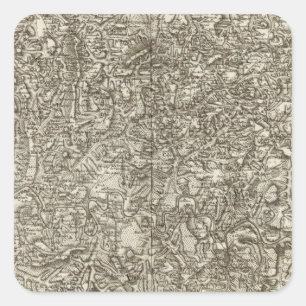 Cahors Quadratischer Aufkleber