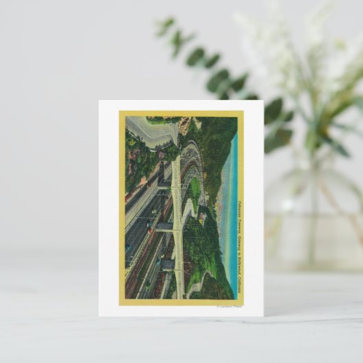 Cahuenga Freeway, Gateway zu Hollywood Postkarte (Stehend Vorderseite)