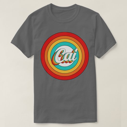 Cai Name Shirt Vintag Cai Circle (Design vorne)