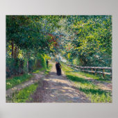 Caillebotte - Allee von der Villa der Blume an ... Poster (Vorne)