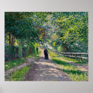 Caillebotte - Allee Von Der Villa Der Blumen In … Poster