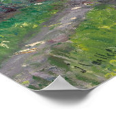 Caillebotte - Alley von der Villa der Blume Poster (Ecke)